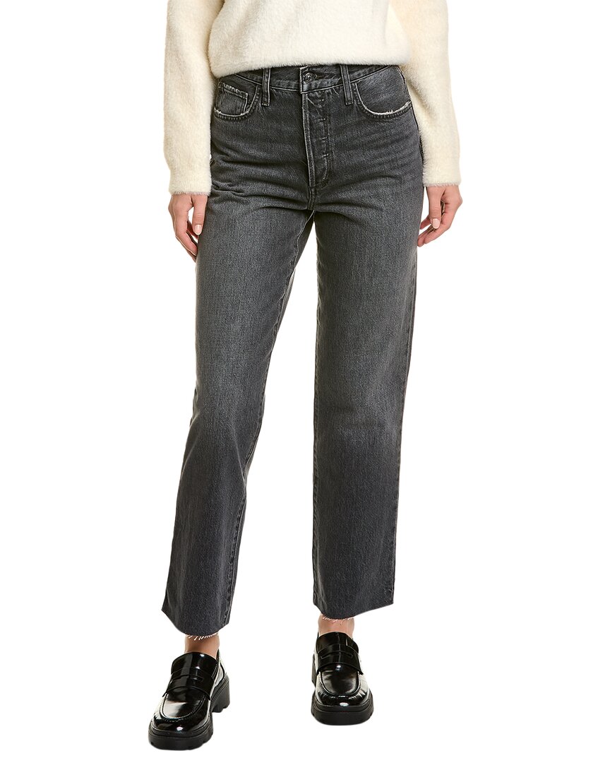 Shop Favorite Daughter The Otto Liverpool High-rise Boyfriend Ankle Jean In Black