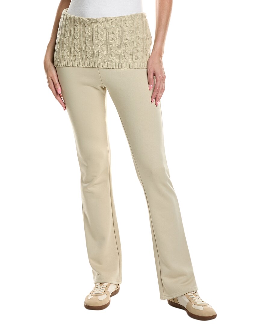 Weworewhat Cable Knit Roll Over Pant