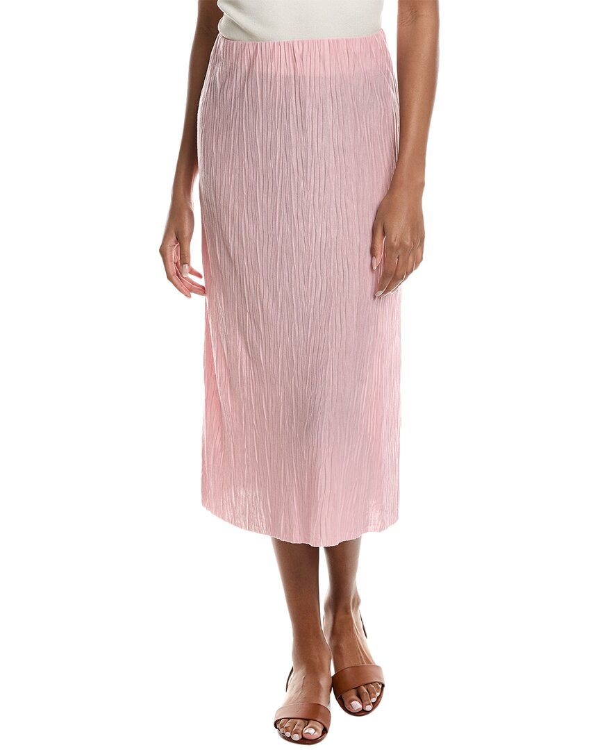 Shop Stateside Plisse Midi Skirt In Pink