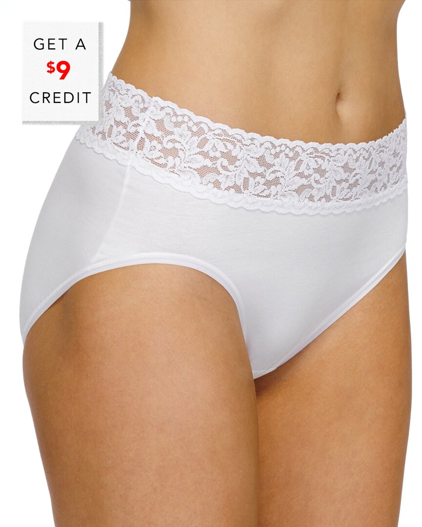 HANKY PANKY COTTON FRENCH BRIEF WITH $9 CREDIT