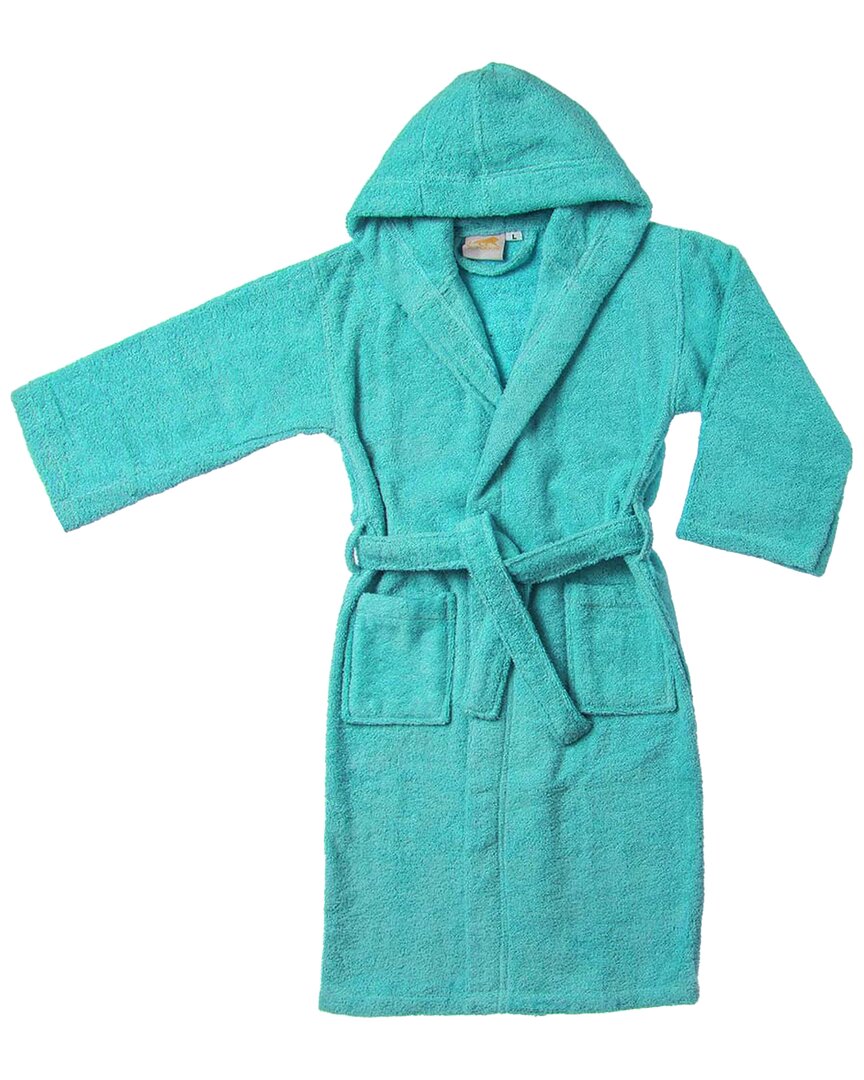 Superior Ultra-soft Terry Lightweight Kids Unisex Hooded Bathrobe