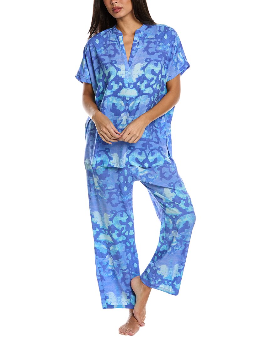 N Natori Pajama Set In Blue