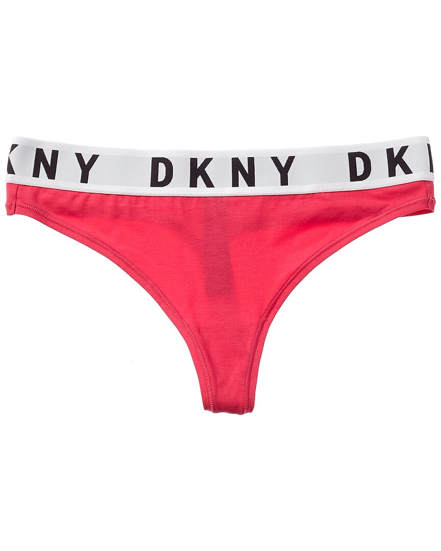 Dkny Cozy Boyfriend Thong In Pink