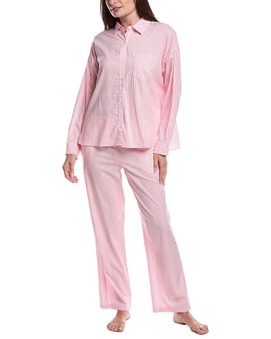 Dkny 2pc Top & Pant Sleep Set In Pink