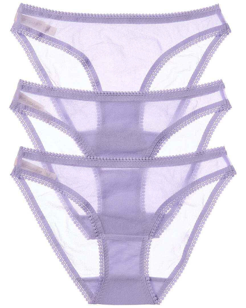 On Gossamer Ongossamer 3pk Hip Bikini In Purple