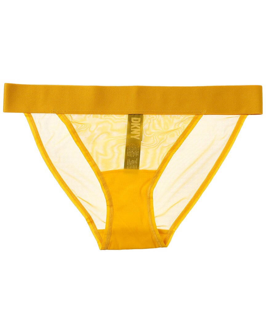 Dkny Sheers Bikini In Yellow