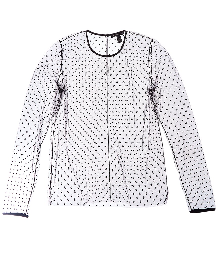 Kiki De Montparnasse Merci Silk-trim Top In Black