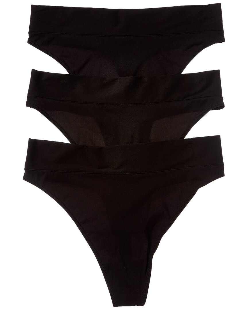 B.tempt'd By Wacoal B. Tempt'd By Wacoal 3pk Nearly Nothing High-waist Thong In Blue