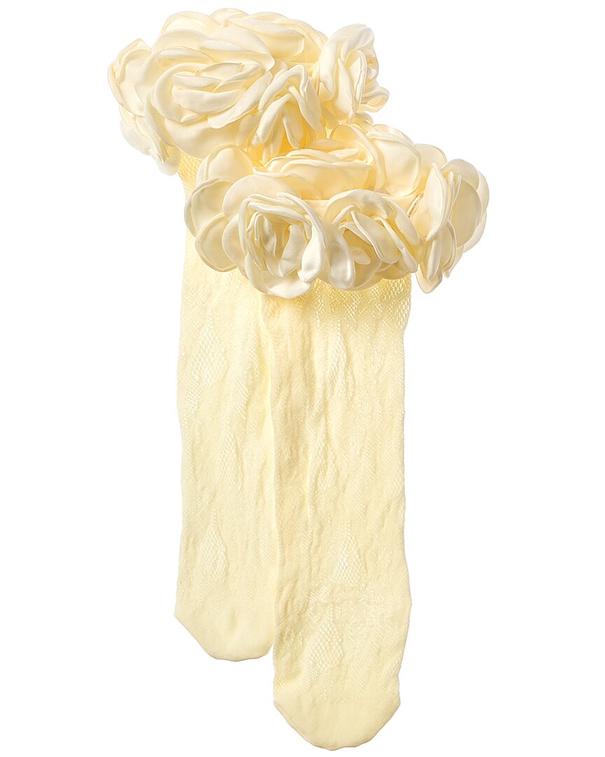 Кружевные носки Rosetta на высоком каблуке в стиле джунглей, женские белые носки Os