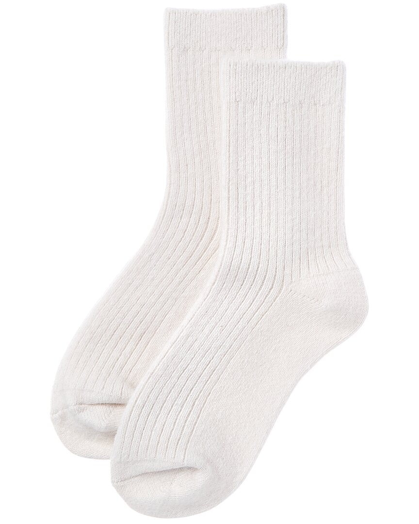 High Heel Jungle Cashmere Cloud Cashmere-blend Socks In White