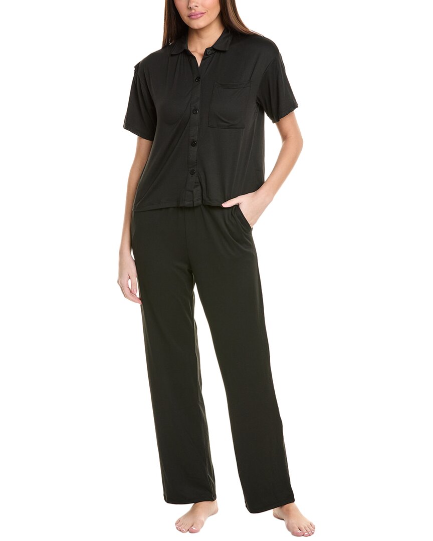 Tart Intimates 2pc Cosetto Pajama Pant Set In Black