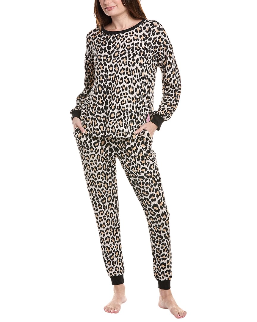 Kate Spade New York Print Pajamas In Brown