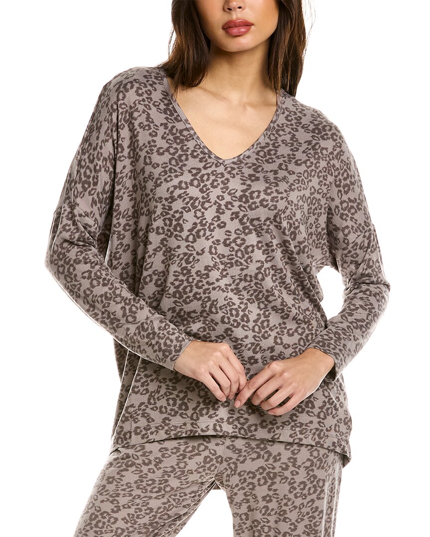 Shop N Natori Mirage Cocoon Top In Grey