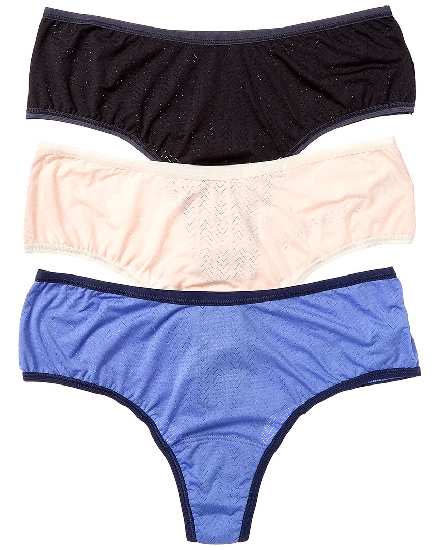 Hanky Panky Set Of 3 High-rise Thong In Multi