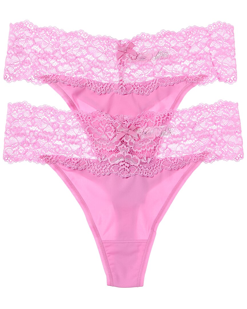 Skarlett Blue Set Of 2 Goddess Thong In Pink