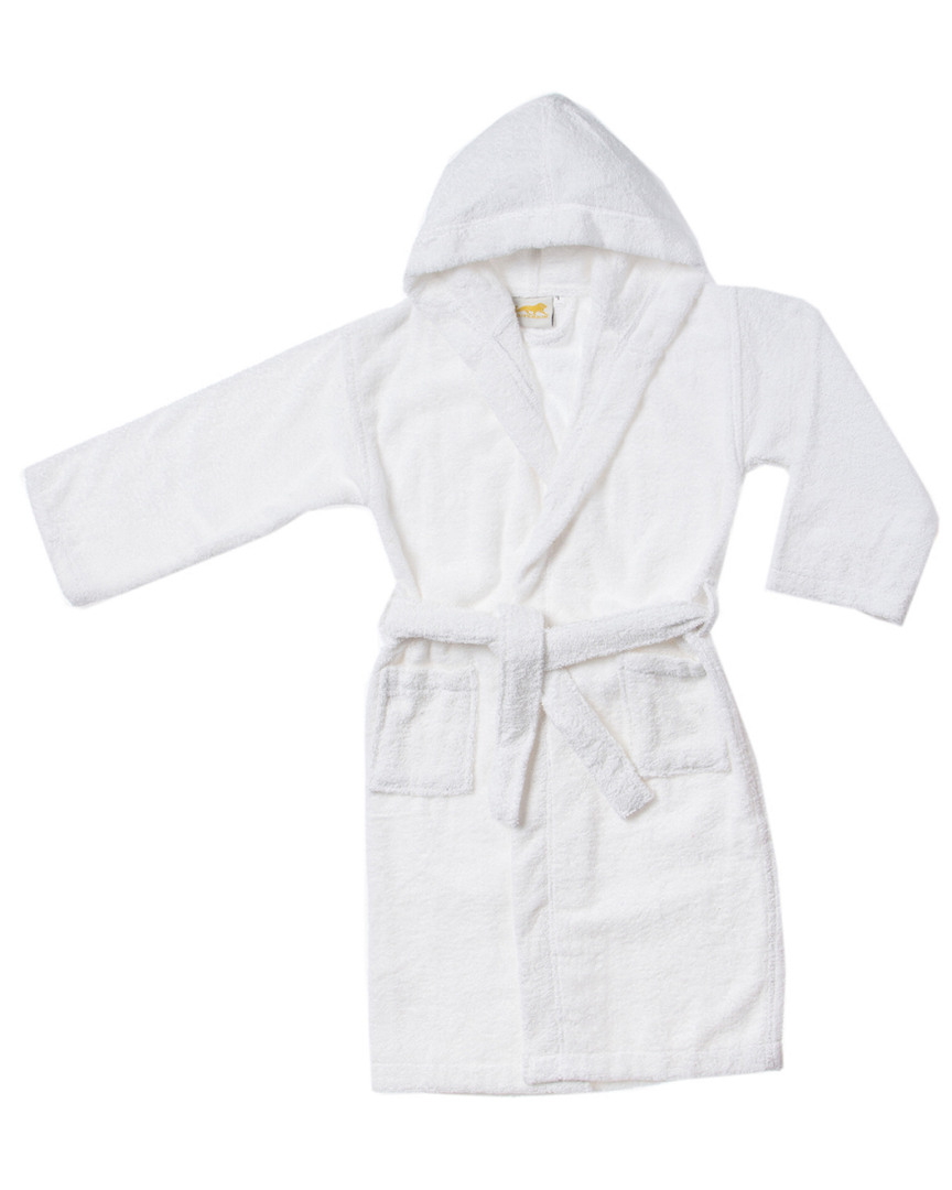 Home City 100% Long Staple Combed Cotton Kids Hooded Robe