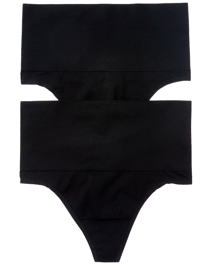 Shop Yummie 2pk Seamless Thong In Black