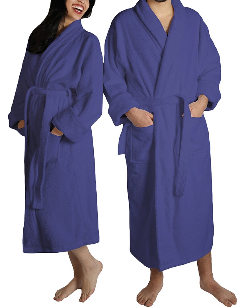 Superior Dnu  Women's Turkish Cotton Terry Ultra-plush And Absorbent Long Bathrobe