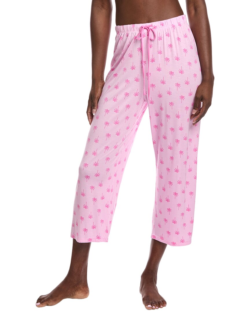 Ellen Tracy Cropped Pajama Pant In Pink
