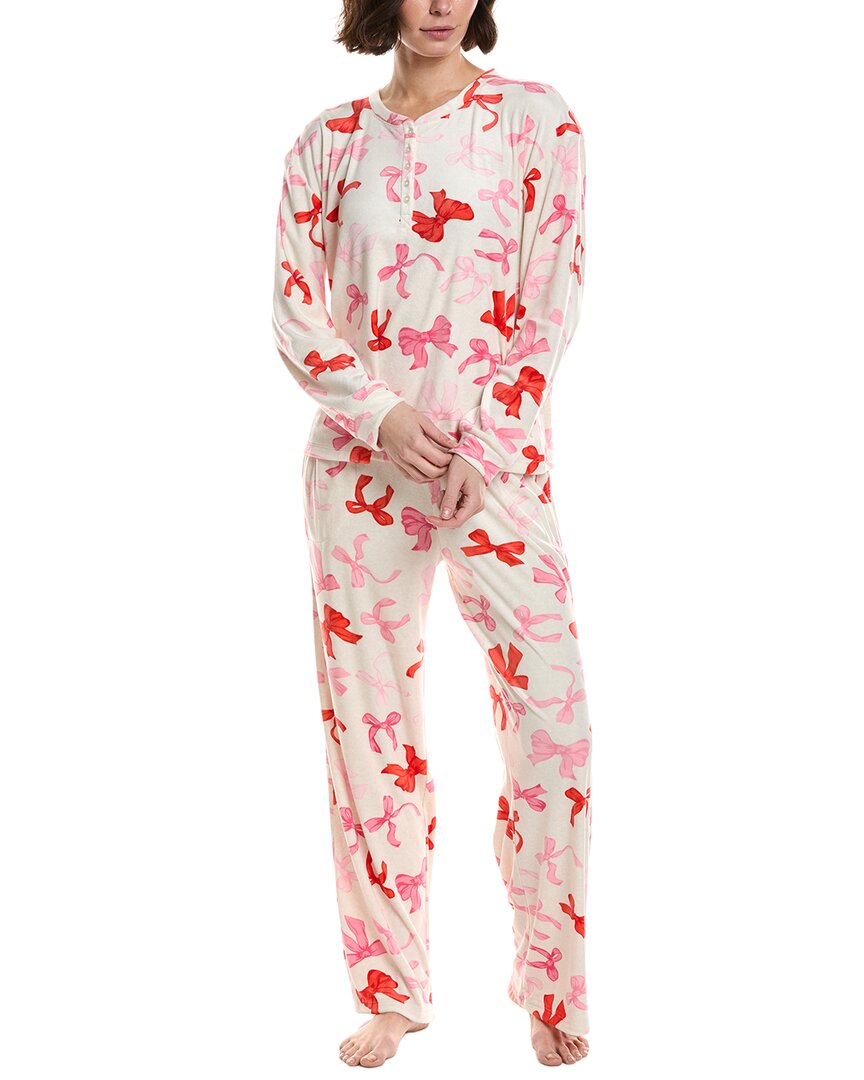 40 Winks 2pc Printed Pajama Set In Multi