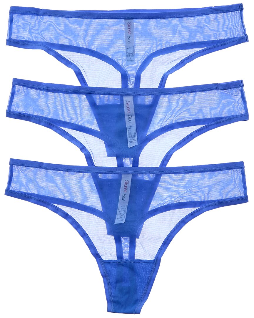 Skarlett Blue Spellbound Mesh Thong In Blue