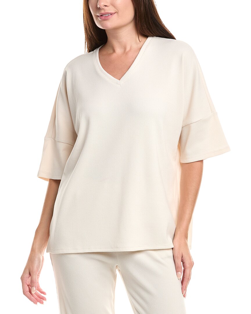 N Natori Tranquility V-neck Top In Neutral