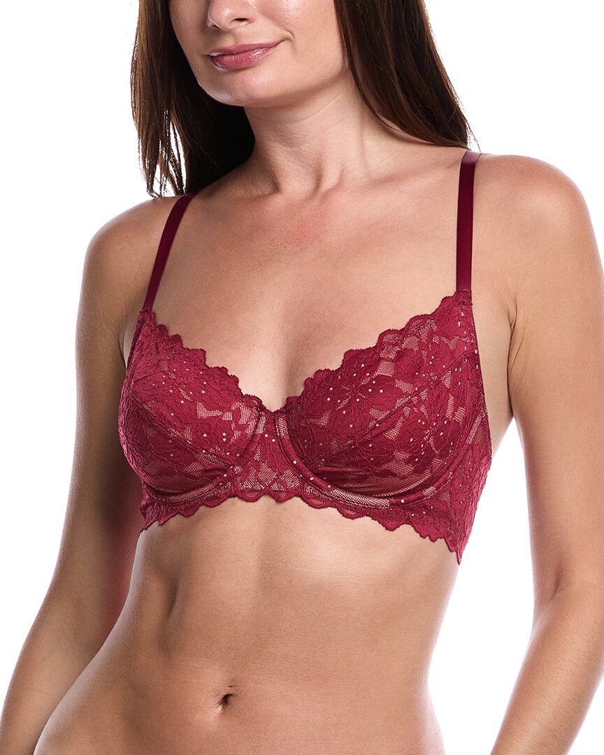 Hanro Anais Lace Underwire Bra In Red