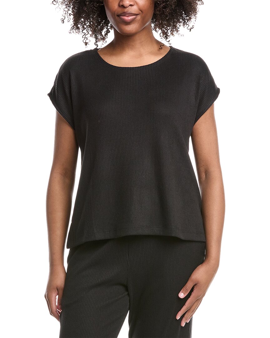Natori Edit Eden Rib Knit Everywhere Top In Black