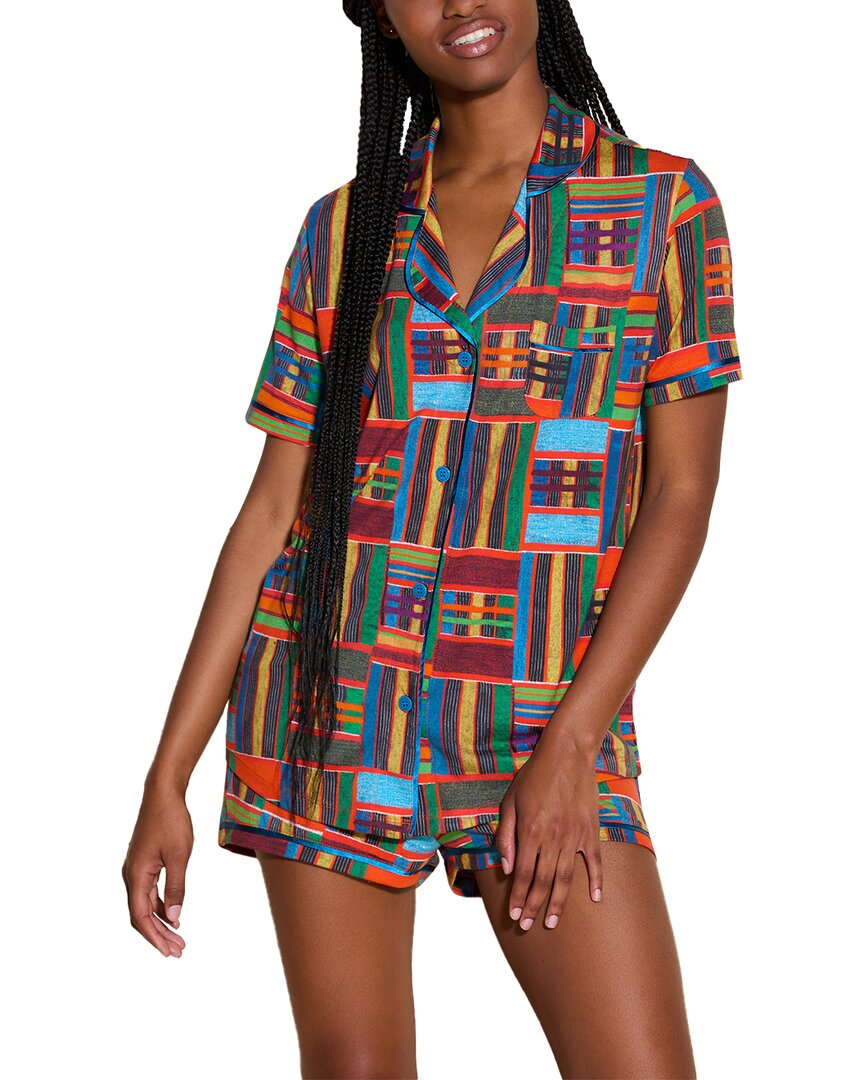 COSABELLA COSABELLA BELLA PRINTED TOP & BOXER PJ SET