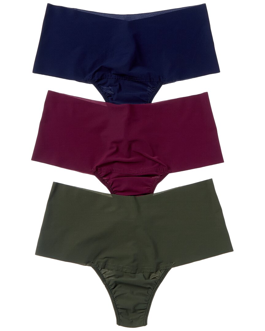 Hanky Panky 3pk Breathesoft High-rise Thong In Multi