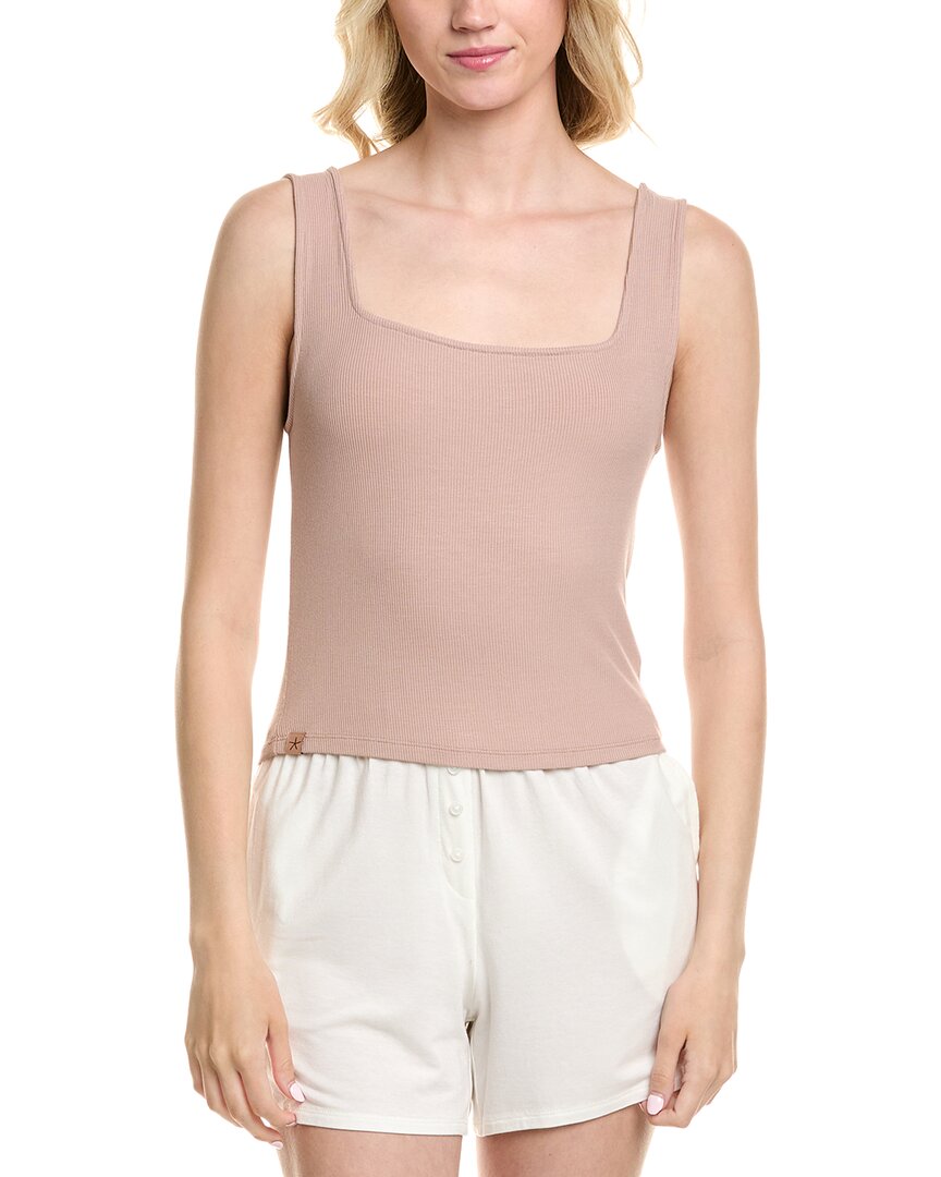 Barefoot Dreams Malibu Collection Ultra Soft Rib Cropped Tank