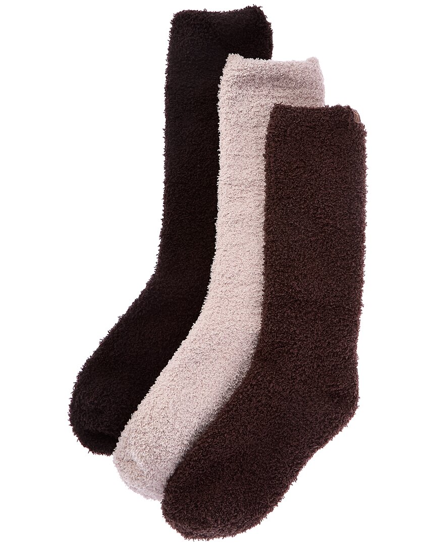 Barefoot Dreams 3pk Cozychic Socks In Multi