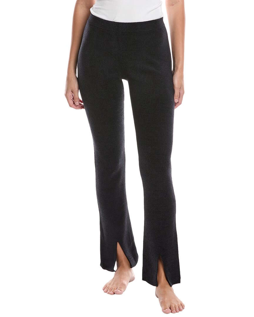 Barefoot Dreams Cozychic Ultra Lite Slim Slit Pant In Black