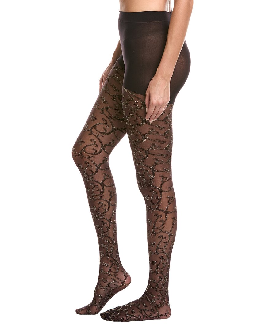 Emilio Cavallini Metallic Squiggles Tight In Black