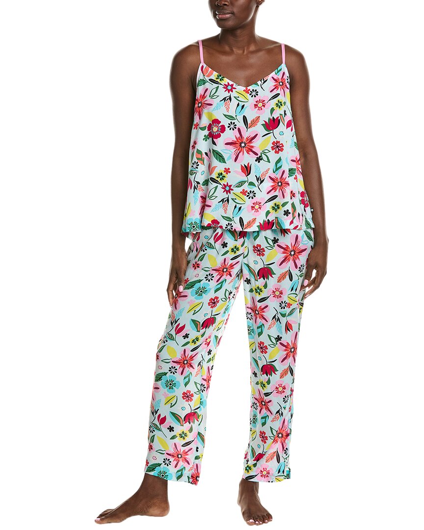 Kate Spade New York 2pc Crop Pajama Set In Blue