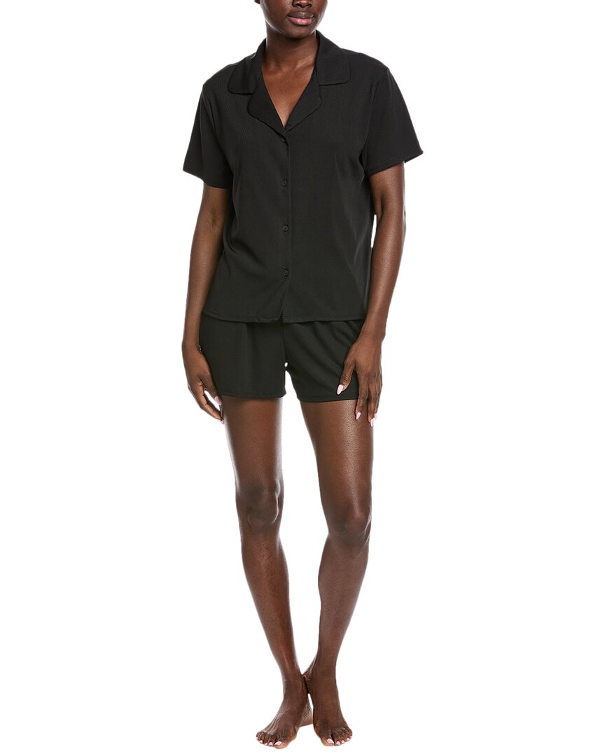 Badgley Mischka 2pc Yummy Shirt & Short Set In Black