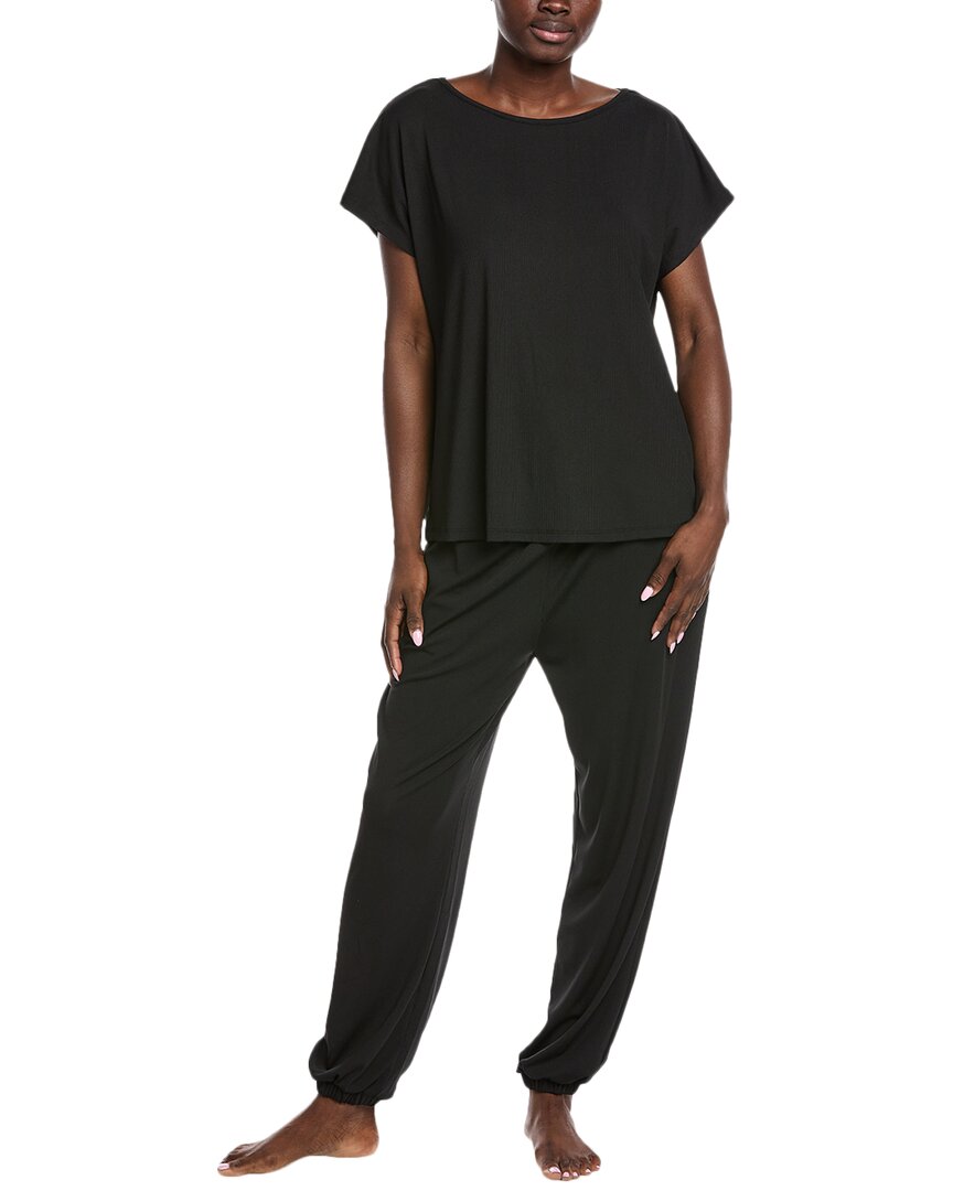 Badgley Mischka 2pc Yummy Shirt & Pant Set In Black