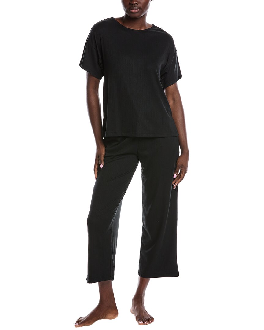 N Natori 2pc Soothe Pajama Set In Black