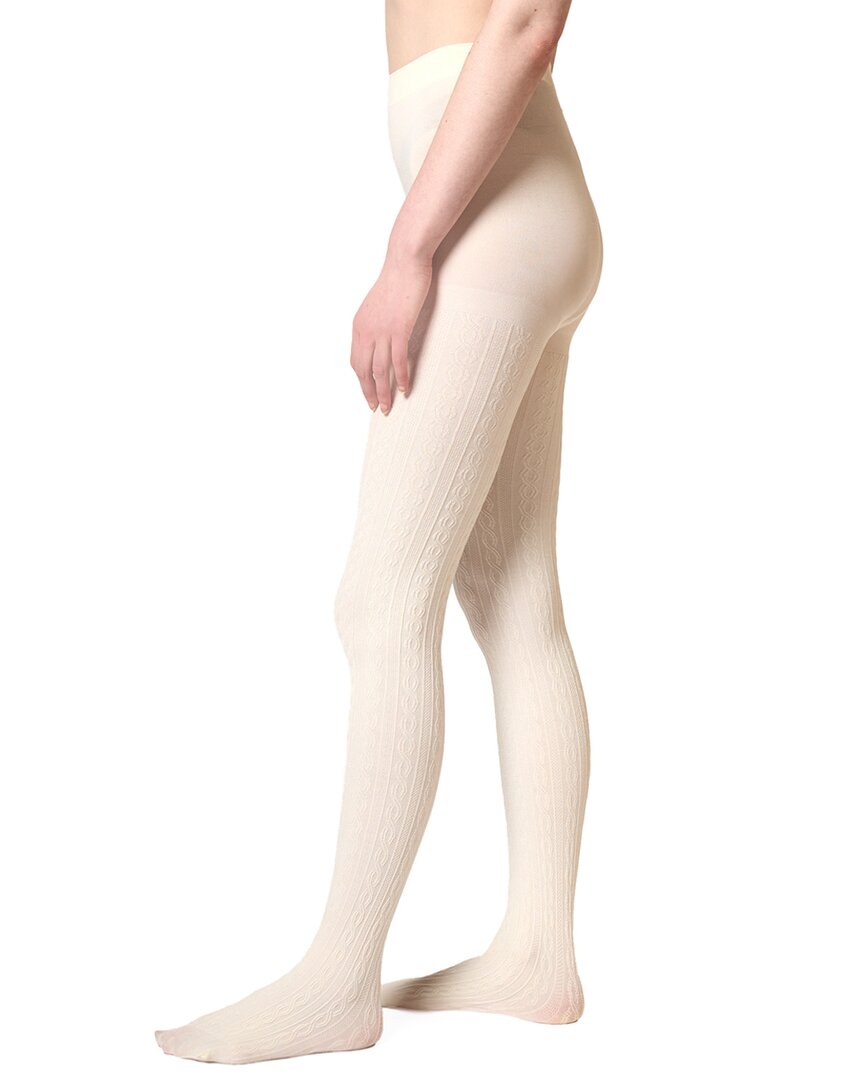 Stems Cable Knit Winter Tight In White