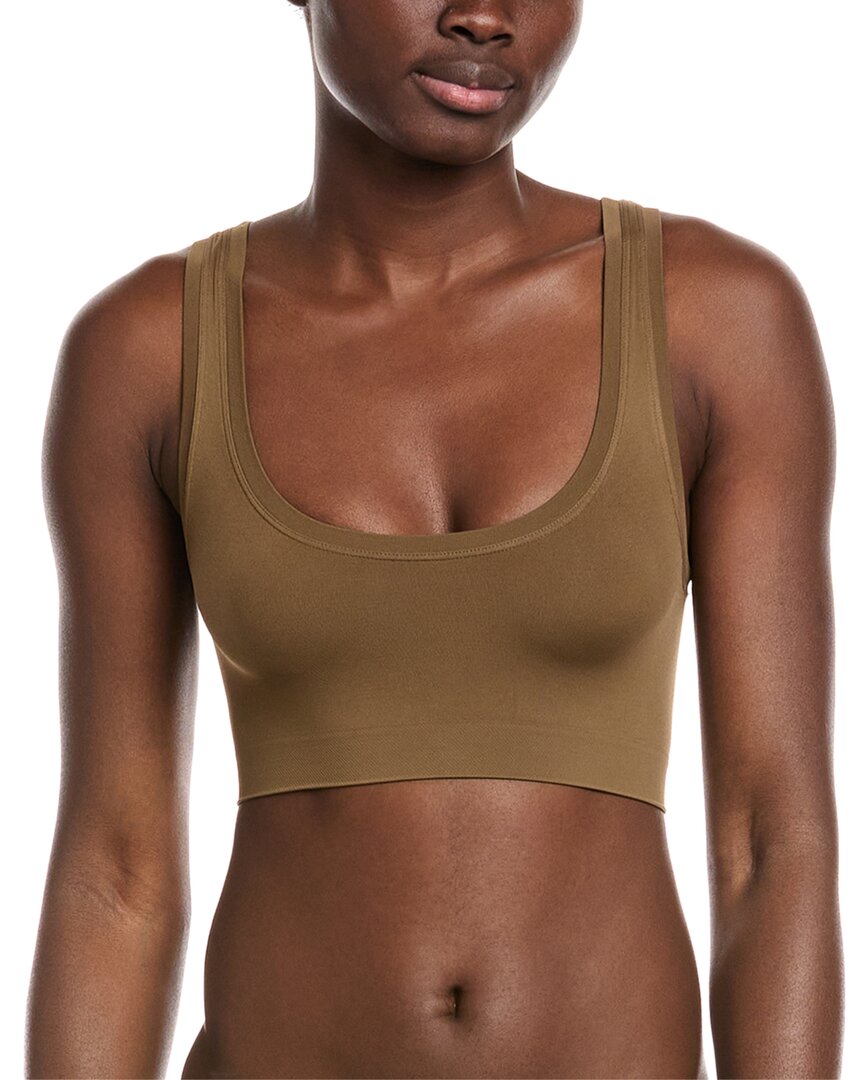 Hanro Touch Feeling Crop Top In Brown