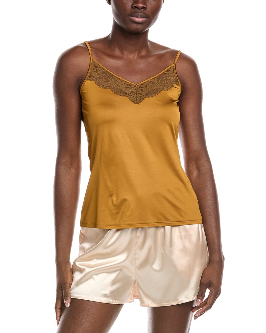 Hanro Gale V-neck Camisole In Yellow