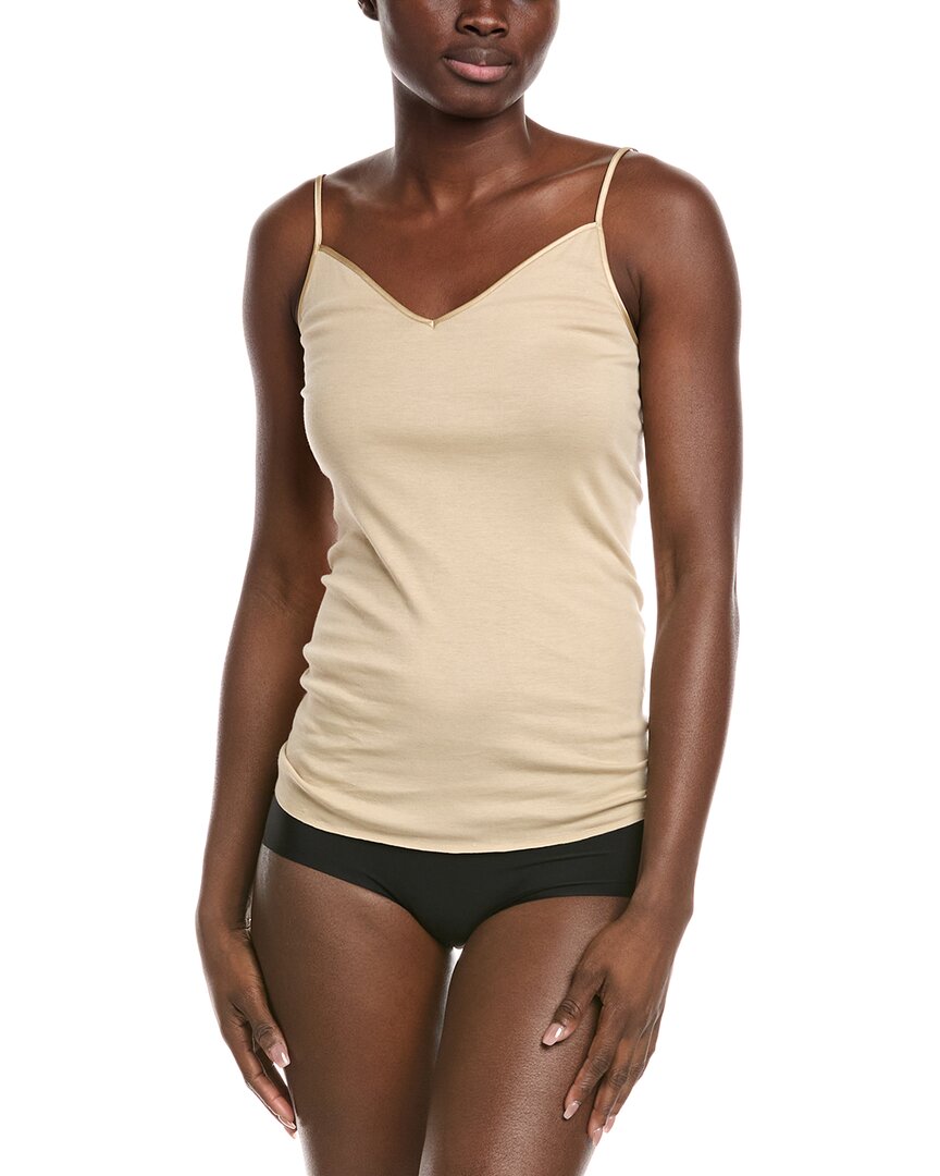 Hanro Seamless V-neck Camisole In Neutral