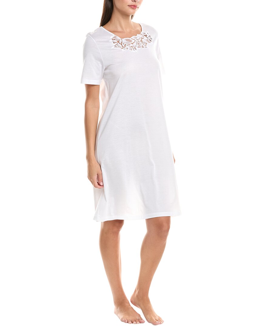 Hanro Liz Embroidered Nightgown In White