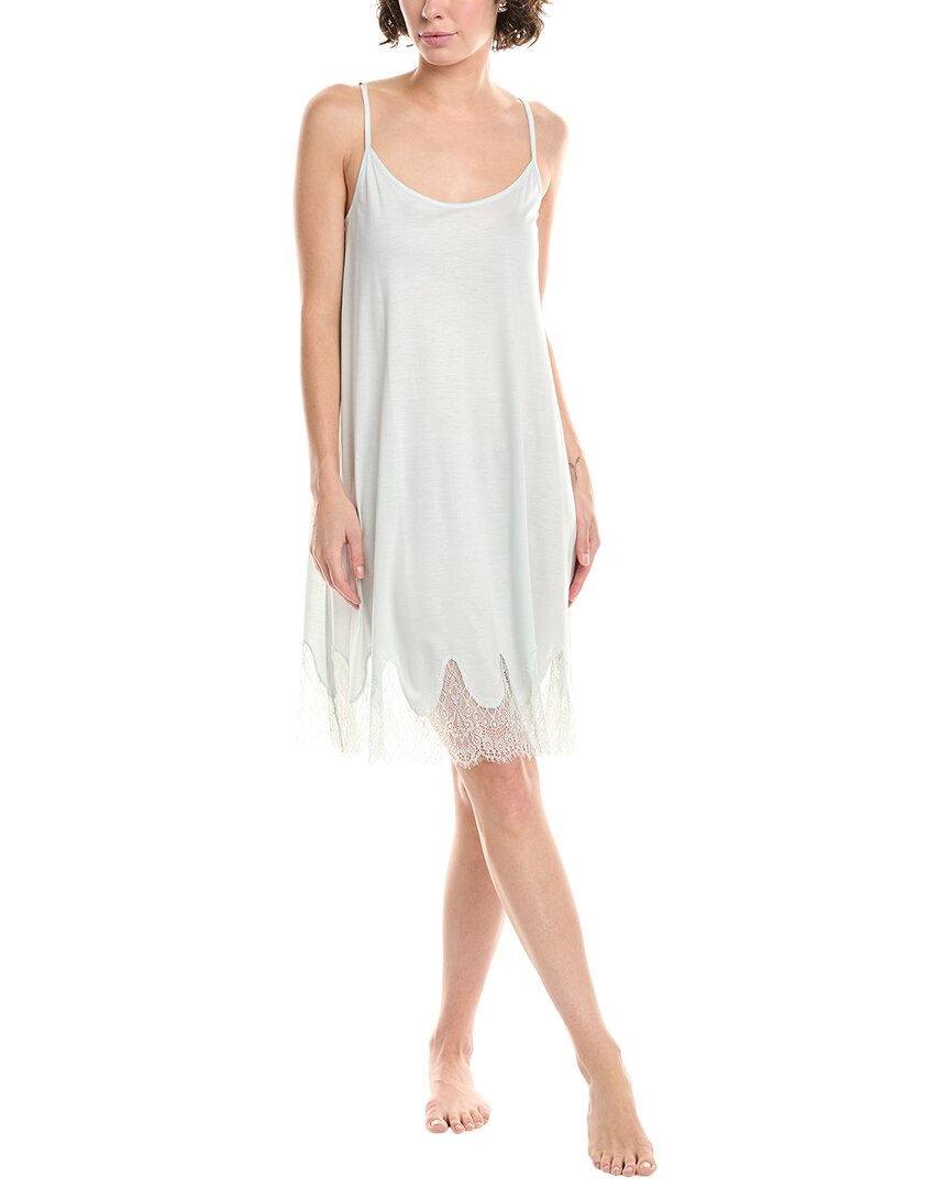 Hanro Melia Scalloped Lace Chemise In White