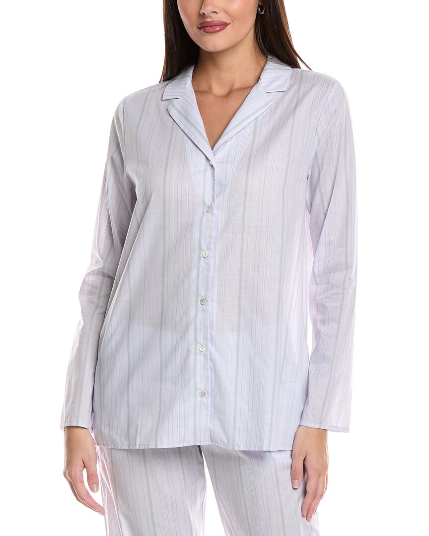 Hanro Pajama Shirt In Blue