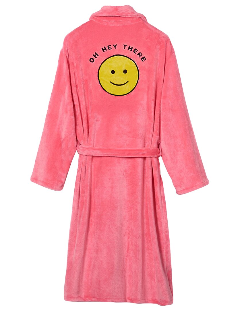 Cocus Pocus Oh Hey There Plush Robe In Coral