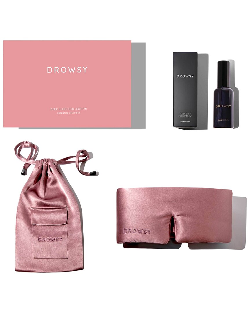 Drowsy 22 Momme Silk Deep Sleep Collection In Multi