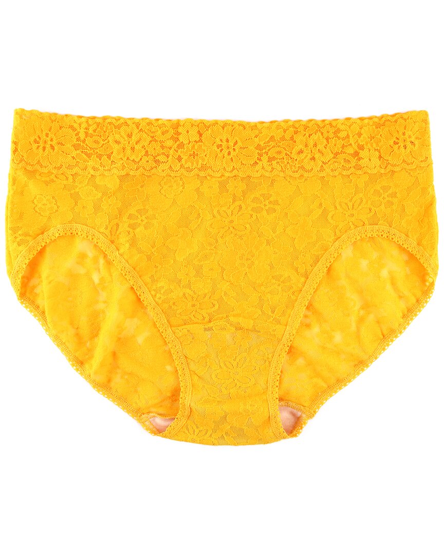 Hanky Panky Daily Lace French Brief In Mango Lassi