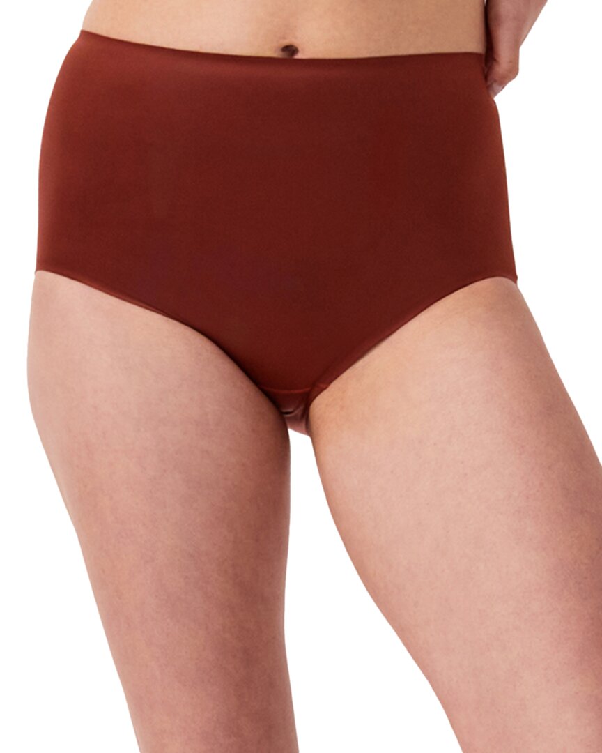 Spanx Satin Brief In Brown
