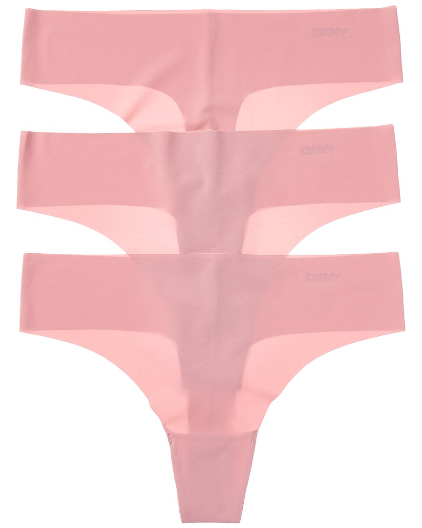 Dkny Cut Anywhere Thong In Pink